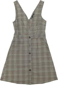 img 1 attached to 👩 Allegra Valentine's Houndstooth Overalls with Suspenders - Women's Clothing: Jumpsuits, Rompers & Overalls