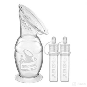 img 4 attached to 🍼 Hakaa Manual Breast Pump 100ml/4oz (Base) & Colostrum Collectors 2pcs Combo - Breast Milk Saver for Nursing Moms: Collect, Store & Cherish Your Liquid Gold