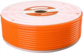 img 4 attached to 291Ft/89Meter Orange 8Mm X 5Mm Pneumatic Tubing Pipe For Air Compressor PU Hose Line Fluid Transfer