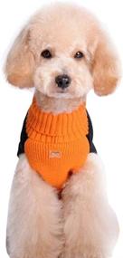 img 3 attached to 🎃 Halloween Pumpkin Cat Dog Sweater: BOBIBI Pet Clothes for Small Pets, Dog Knitwear & Apparel