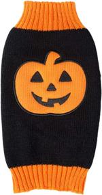 img 4 attached to 🎃 Halloween Pumpkin Cat Dog Sweater: BOBIBI Pet Clothes for Small Pets, Dog Knitwear & Apparel