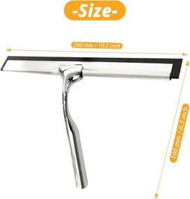 img 3 attached to 🚿 DEFUTAY Stainless Steel Shower Squeegee: A Versatile Cleaning Tool for Kitchen, Bathroom, Shower Doors, Windows, Mirror, Car Glass, and More!