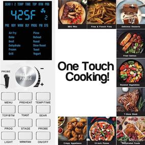 img 2 attached to 🔥 Enhanced NUWAVE BRAVO XL 30-Quart Convection Oven with Flavor Infusion Technology, Integrated Digital Temperature Probe, 12 Presets, 3 Fan Speeds, and 5-Quartz Heating Elements