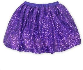 img 2 attached to Coralup Little Sparkle Sequins Ballet Girls' Clothing : Skirts & Skorts