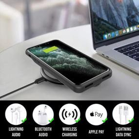 img 3 attached to Wireless Charging Battery Case Compatible With IPhone XR (6.1 Inch) - Ultra Slim Portable Protective Extended Charger Cover (Black)