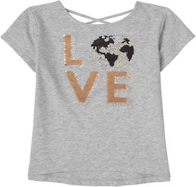img 1 attached to Childrens Place Sleeve Graphic Simplywht Girls' Clothing - Tops, Tees & Blouses