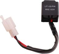 enhance motorcycle turn signals: 2-pin electronic led flasher relay for fixing hyper flash with bulb compatibility логотип