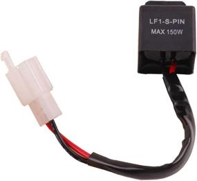 img 4 attached to Enhance Motorcycle Turn Signals: 2-Pin Electronic LED Flasher Relay for Fixing Hyper Flash with Bulb Compatibility