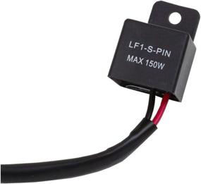 img 2 attached to Enhance Motorcycle Turn Signals: 2-Pin Electronic LED Flasher Relay for Fixing Hyper Flash with Bulb Compatibility