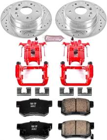 img 1 attached to 🔧 Enhance Your Brake Performance with Power Stop (KC2434) 1-Click Brake Kit featuring Calipers