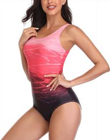 img 3 attached to Women'S Athletic Training Swimsuit One Piece Bathing Suit By Jimilaka