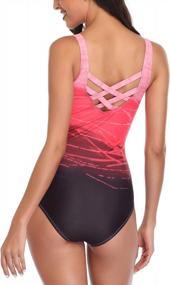 img 2 attached to Women'S Athletic Training Swimsuit One Piece Bathing Suit By Jimilaka