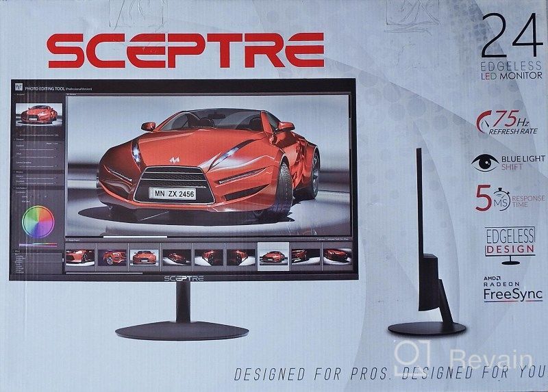 img 1 attached to Sceptre Brushed E248W-19203S Monitor with 🖥️ 75Hz Speakers: The Perfect Upgrade for Your Setup review by Jason Mudd