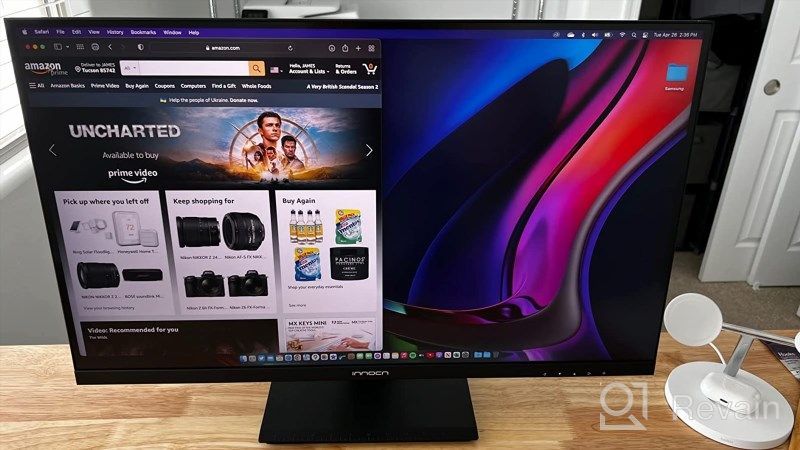 img 1 attached to 🖥️ INNOCN Ultrawide USB C Computer Monitor 27C1U, 4K 3840x2160, 27" Screen, Frameless, Split Screen, HDMI, HD Display review by Rocky Waiker