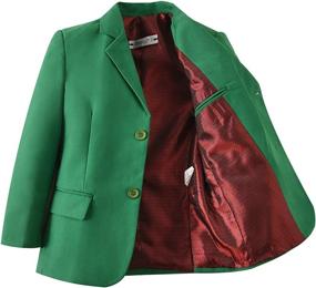 img 2 attached to Yuanlu Toddlers Blazer Buttons Jacket Boys' Clothing : Suits & Sport Coats