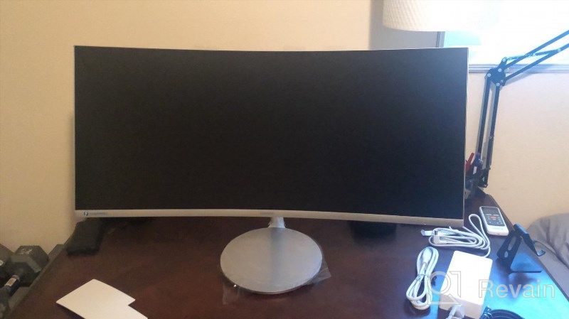 img 1 attached to 💻 Samsung CJ791 Thunderbolt Curved Monitor 34" 3440x1440p 100Hz with Wide Screen and USB Hub, LC34J791WTNXZA review by Angelo Aguirre