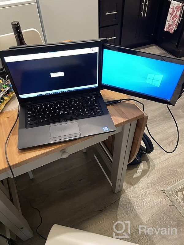 img 1 attached to Mobile Pixels Duex Plus 13.3'' Portable Monitor - Full HD IPS Display, Dual-Screen USB A/Type-C Powered Monitor, Adjustable Brightness, Anti-Glare, 1920X1080 Resolution review by Julius Terro