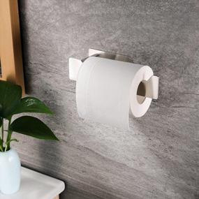 img 2 attached to Taozun Adhesive Toilet Paper Holder - Toilet Tissue Holder Brushed Toilet Paper Roll Holder Stainless Steel Toilet Roll Holder For Bathroom Washroom