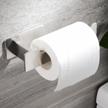 taozun adhesive toilet paper holder - toilet tissue holder brushed toilet paper roll holder stainless steel toilet roll holder for bathroom washroom logo