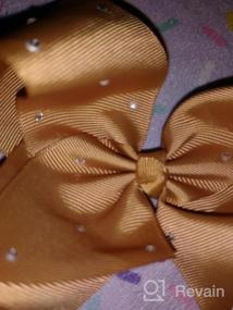 img 6 attached to Sparkle And Shine With ALinmo'S 20Pc Boutique Ribbon Hair Bows For Girls Of All Ages