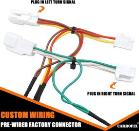 img 2 attached to Toyota Avalon, RAV4 4 Way Flat Trailer Connector Wiring Harness Kit - CARROFIX Custom T-Connector Vehicle