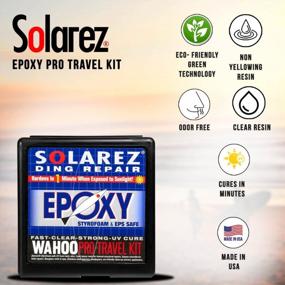 img 1 attached to SOLAREZ UV Cure Epoxy Pro Travel Kit - быстрое и экологически чистое решение для ремонта досок для серфинга, SUP и вейкбордов, отвердевает за 3 минуты под солнечным светом, сделано в США