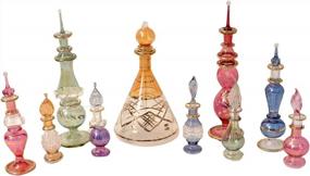 img 1 attached to 10-Piece Hand Blown Decorative Pyrex Glass Vial Perfume Bottle Collection From CraftsOfEgypt