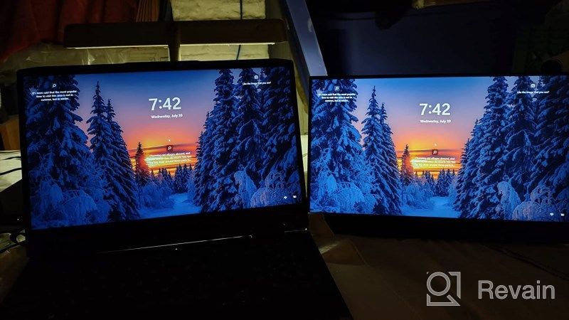 img 1 attached to EHOMEWEI E156G-4K: Ultra-High Definition 4K Portable Monitor with 3840X2160 Resolution and 15.6" Display review by John Mathes