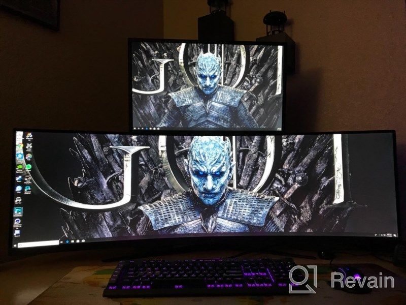 img 1 attached to ASUS XG49VQ Curved Gaming Monitor with FreeSync: 🖥️ 3840X1080P, 144Hz, Height Adjustment, Blue Light Filter and HDMI Support review by Brian Gilmore