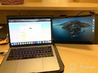 img 1 attached to Upgrade Your Laptop with Mobile Pixels Duex Plus Portable Monitor - USB C/USB A Plug and Play 13.3" Screen Extender 12.5" DUEX Pro review by Michael Webb