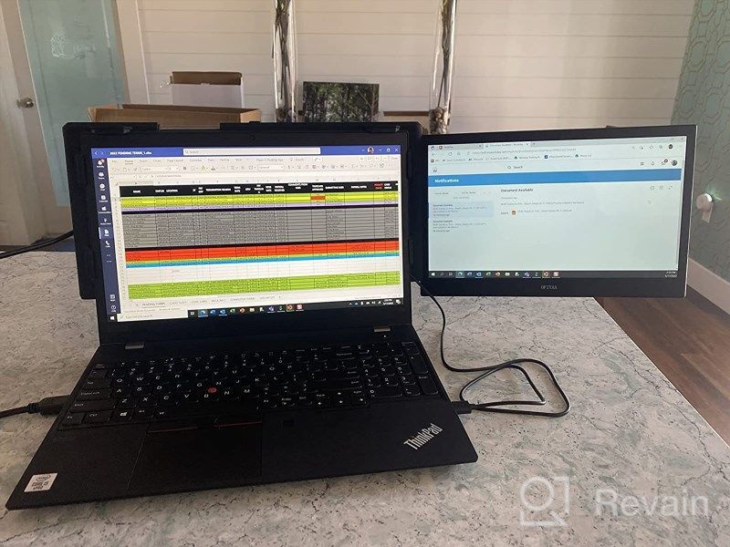 img 1 attached to 🔍 Enhance Your Screen Real Estate with TeamGee's 13.3" Portable Monitor - 60Hz, P2 Pro, HD Display Extender review by David Sosa