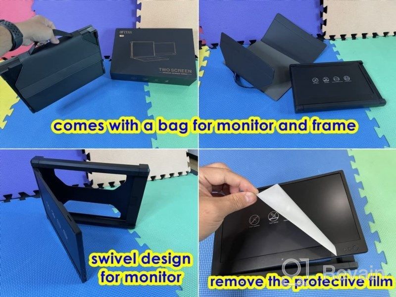 img 1 attached to 📈 Enhance Your Productivity with CIDETTY OFIYAA Portable Monitor Display Extender - 12", 1920X1080P, 60Hz, Glossy Screen, OFIYAA P1, IPS, HDMI". review by Carlos Mondal