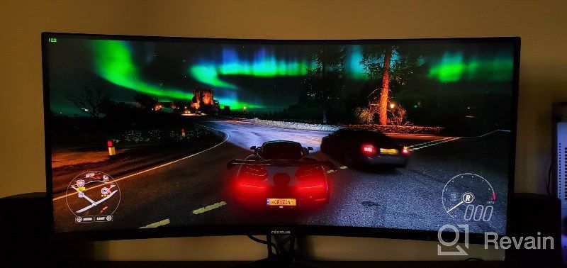 img 1 attached to Nixeus Ultrawide FreeSync Certified NX EDG34S 3440x1440P Curved Screen Monitor with Tilt Adjustment, Flicker-Free Technology, Anti-Glare Coating - NX-EDG34S review by Marcus Hegie