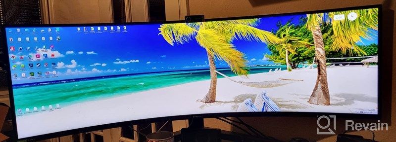 img 1 attached to ASUS XG49VQ Curved Gaming Monitor with FreeSync: 🖥️ 3840X1080P, 144Hz, Height Adjustment, Blue Light Filter and HDMI Support review by Christian Wilkins