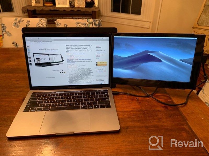img 1 attached to Enhance Your Laptop Experience with Duex Portable Dual Screen 💻 - Lightweight, Brightness Adjustable, Award-Winning Mounting Type, IPS Technology, 60Hz (Model: 101-1002P01_SML_SML) review by Jonathan Sanford