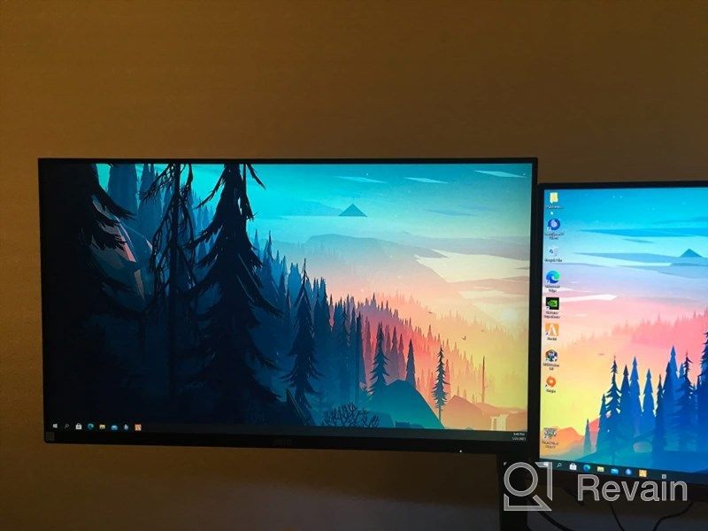 img 1 attached to 🖥️ AOC 27" Monitor: IPS, 1920X1080, Tilt Adjustment, Blue Light Filter, Flicker-Free, Wall Mountable, HDMI - 3-Sided Frameless Design review by Antoine Tucker