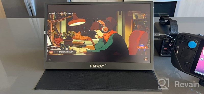 img 1 attached to Haiway Portable Monitor with Built-In Speakers and Wall Mount Capability - 15.6 Inches, 1920X1080P, 60Hz, Frameless Design, and IPS Display (HW-PM15.6-1920) review by Biswaroop Weckwert