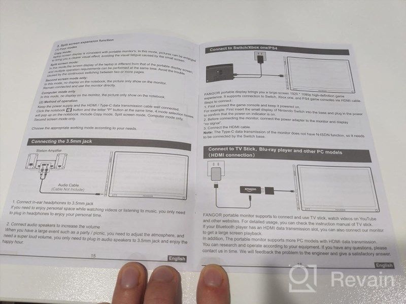 img 1 attached to Portable FANGOR Computer Ultra Slim External 15.6", 便携, HDMI review by Anferny Hassim