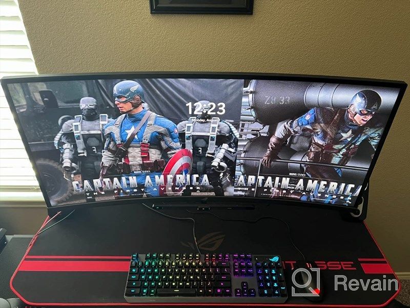 img 1 attached to ASUS XG349C Gaming Monitor: Ultra Wide 3440X1440P Display with 180Hz refresh rate, Height and Swivel Adjustment, Blue Light Filter, Flicker-Free Technology, HDMI Connectivity, IPS Panel and HD Resolution. review by Jon Pierce