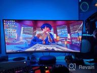 img 1 attached to 🖥️ Dell 34" Curved Monitor with 3440X1440 Resolution, Anti-Glare Screen, Tilt Adjustment, and Flicker-Free Technology review by Todd Zimmer