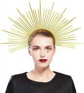 goddess spiked halo crown halloween headpiece | fantherin mary zip tie headdress logo