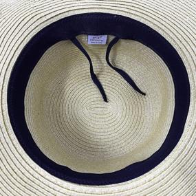 img 2 attached to Funky Junque Women’S UPF 50 Bold Cursive Embroidered Adjustable Beach Floppy Sun Hat