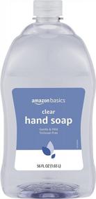 img 3 attached to Triclosan-Free Clear Liquid Hand Soap Refill, 56 Fluid Ounces, 2-Pack By Amazon Basics - Gentle And Mild