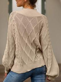 img 2 attached to Stay Fashionable And Cozy With PERSUN Women'S Chunky Cable Knit Sweaters