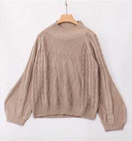 img 1 attached to Stay Fashionable And Cozy With PERSUN Women'S Chunky Cable Knit Sweaters