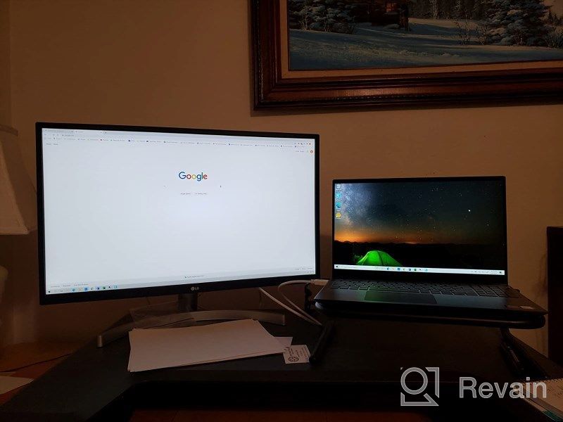 img 1 attached to LG 27UL500-W 4K UHD IPS Monitor 🔝 with Freesync, HDR, Tilt Adjustment, and Wall Mount Compatibility review by Gary Reese