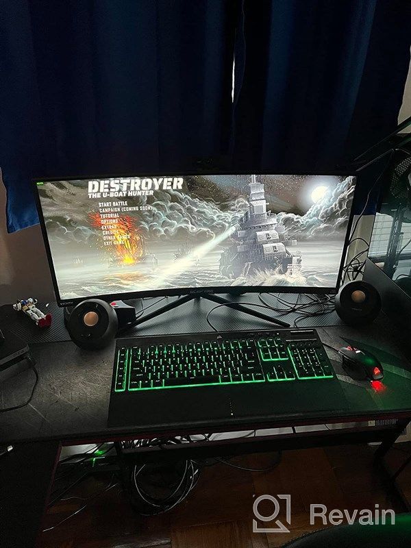 img 1 attached to 🎮 Sceptre C305B-200UN1 30-Inch Curved Gaming Monitor with 2560X1080P Resolution, 200Hz Refresh Rate, Tilt Adjustment, Flicker-Free Technology, High Dynamic Range, Built-In Speakers, and HD Display review by Alejandro Davis