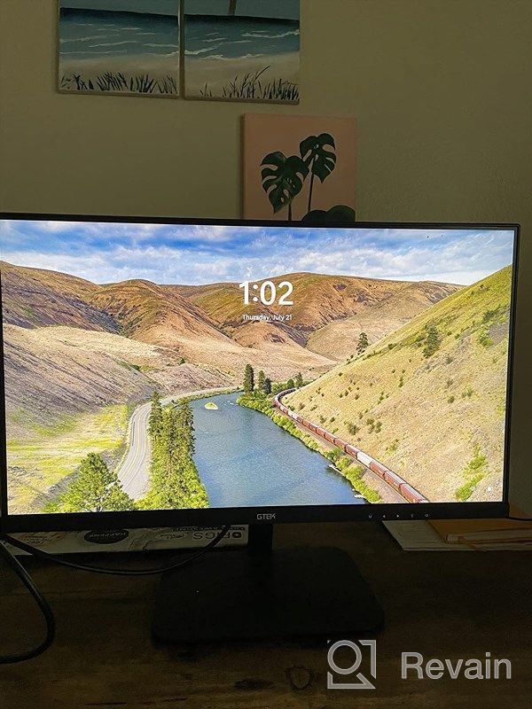 img 1 attached to GTEK Frameless Computer Monitor Mountable 24": High Definition, 75Hz Display for Enhanced Viewing Experience review by Andrew Harwood