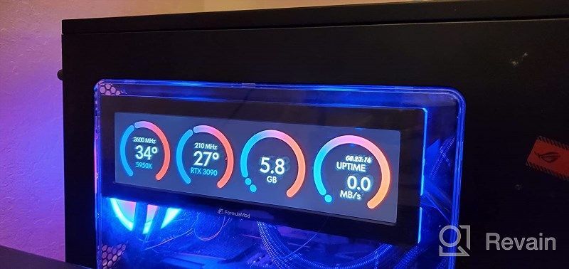 img 1 attached to FormulaMod Secondary 8.8 Temperature Expansion 💻 Resolution Monitor - 1920X480P, 60Hz, Wide Screen review by Sam Murriel