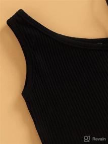 img 1 attached to Ribbed Shoulder Sleeveless Skinny Clothing